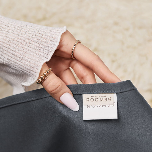 Zatemňujúci záves LAUREL - tmavo sivý 140x280 cm - uchytenie riasiaca páska