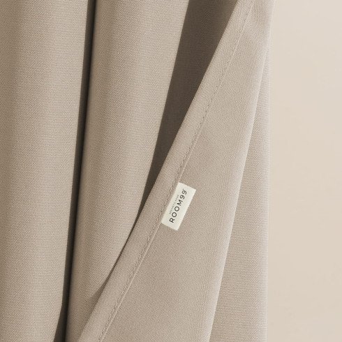 Záves Aura Beige - 140x250 cm - uchytenie strieborné dekoračné kolieska