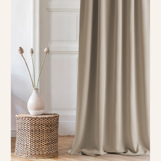 Záves Aura Beige - 140x280 cm - uchytenie riasiaca páska