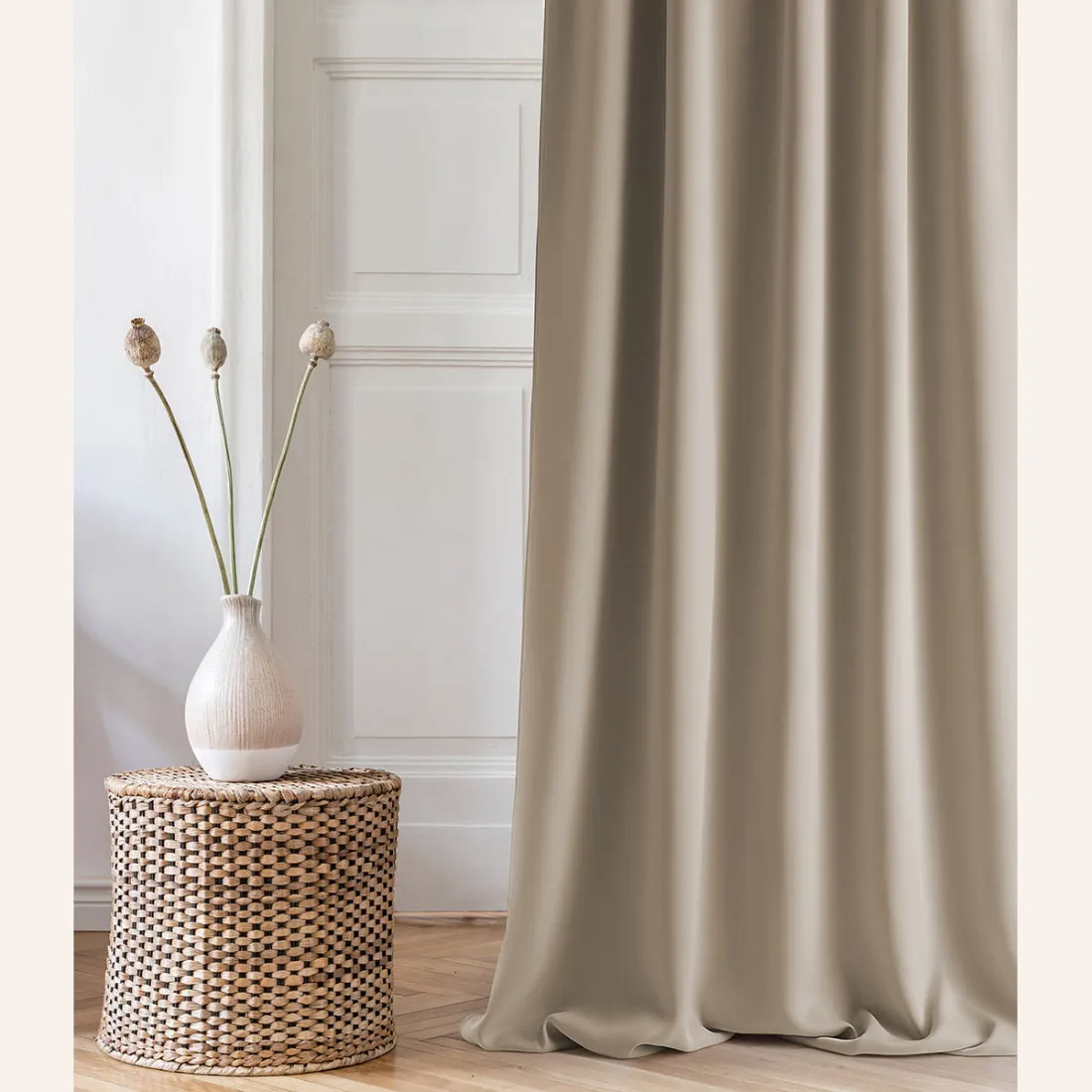 Záves Aura Beige - 140x300 cm - uchytenie riasiaca páska