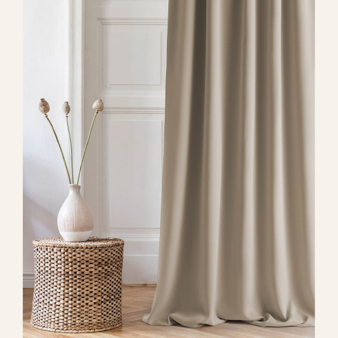 Záves Aura Beige - 180x280 cm - uchytenie dekoračné kolieska Záves Aura Beige - 180x280 cm - uchytenie dekoračné kolieska