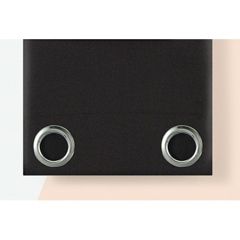 Záves Aura Black - 140x250 cm - uchytenie dekoračné kolieska Záves Aura Black - 140x250 cm - uchytenie dekoračné kolieska