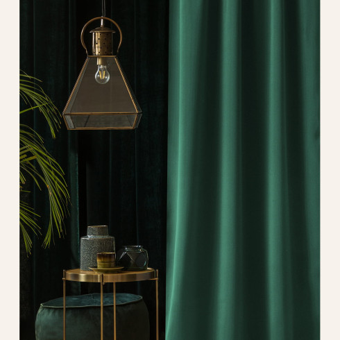 Závěs Aura Bottle Green -140x250 cm - uchycení řasící páska Závěs Aura Bottle Green -140x250 cm - uchycení řasící páska