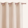 Záclona Aura Cream - 140x250 cm - nástavec s ozdobnými kolečky