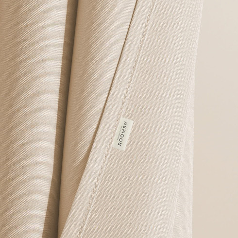 Záves Aura krémová - 140x250 cm - uchytenie dekoračné kolieska