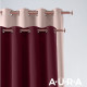 Záves Aura Deep Red - 140x250 cm - uchytenie dekoračné kolieska