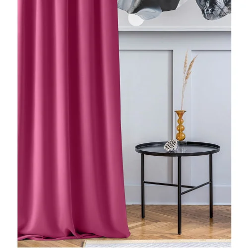 Závěs Aura Fuchsia - 140x250 cm - uchycení dekorační kolečka