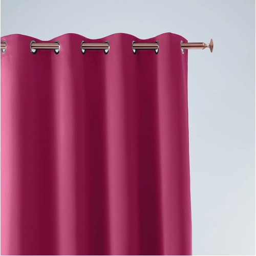Závěs Aura Fuchsia - 140x250 cm - uchycení dekorační kolečka