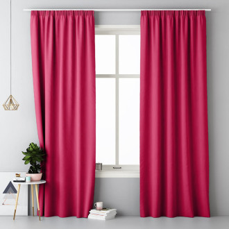 Záves Aura Fuchsia - 140x250 cm - uchytenie riasiaca páska