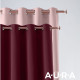 Závěs Aura Light Grey - 140x250 cm - uchycení dekorační kolečka