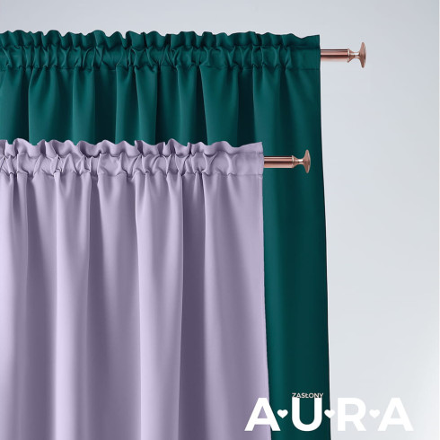 Záves Aura svetlosivý - 140x250 cm - uchytenie riasiaca páska