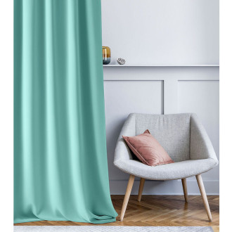 Záves Aura Mint - 140x280 cm - uchytenie riasiaca páska