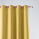 Závěs Aura Mustard - 140x250 cm - uchycení dekorační kolečka