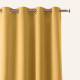 Záves Aura Mustard - 140x280 cm - uchytenie dekoračné kolieska
