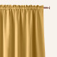 Záclona Aura Mustard - 140x280 cm - upevnění pomocí pásky