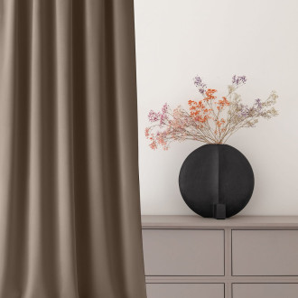 Záves Aura Nugat - 140x250 cm - uchytenie dekoračné kolieska