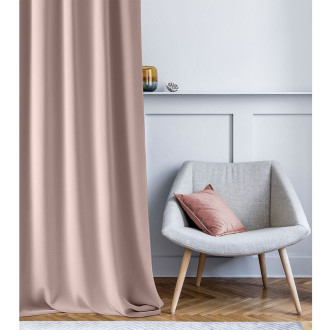 Záves Aura Pink - 140x250 cm - uchytenie dekoračné kolieska