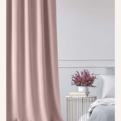 Záves Aura Pink - 140x280 cm - uchytenie dekoračné kolieska Záves Aura Pink - 140x280 cm - uchytenie dekoračné kolieska
