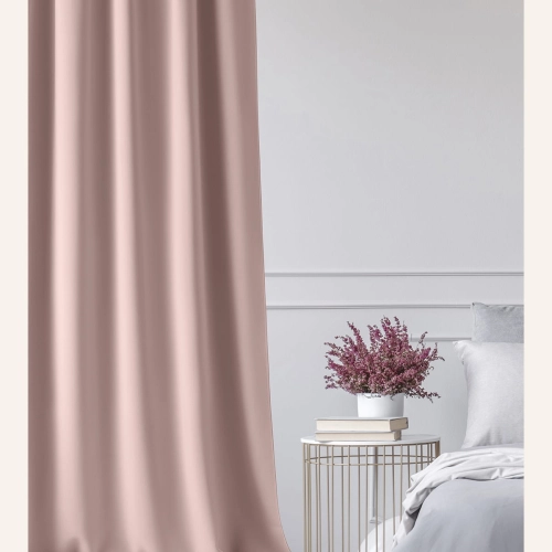 Záves Aura Pink - 140x280 cm - uchytenie dekoračné kolieska