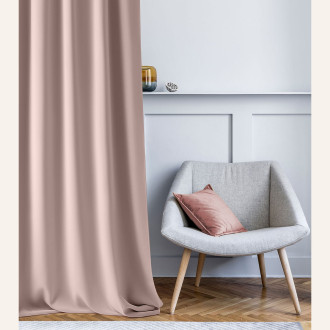 Záves Aura Pink - 140x280 cm - uchytenie dekoračné kolieska