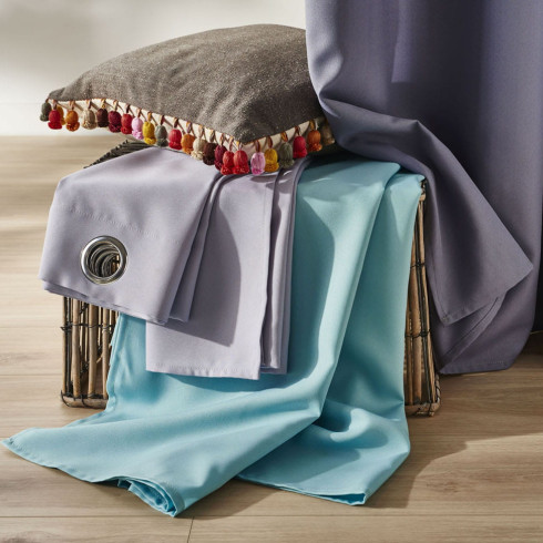 Záves Aura Red - 140x250 cm - uchytenie dekoračné kolieska