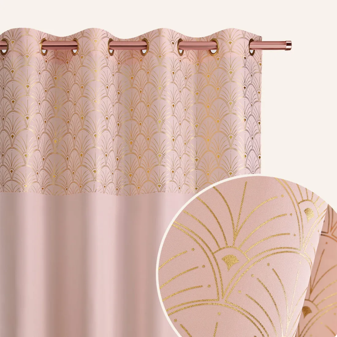 Záves BELISSA - 140x280 cm - uchytenie dekoračné kolieska