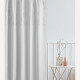 Závěs BELISSA - bílý, 140x280 cm - uchycení dekorační kolečka