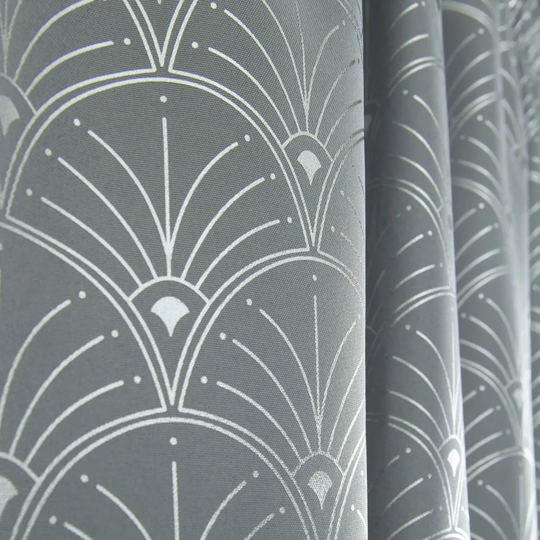 Závěs BELISSA - šedý, 140x280 cm - uchycení řasící páska