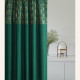 Záves BELISSA - zelený, 140x250 cm - uchytenie dekoračné kolieska