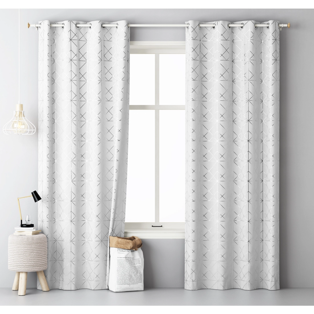 Závěs GLAMMY - bílý 140x250 cm