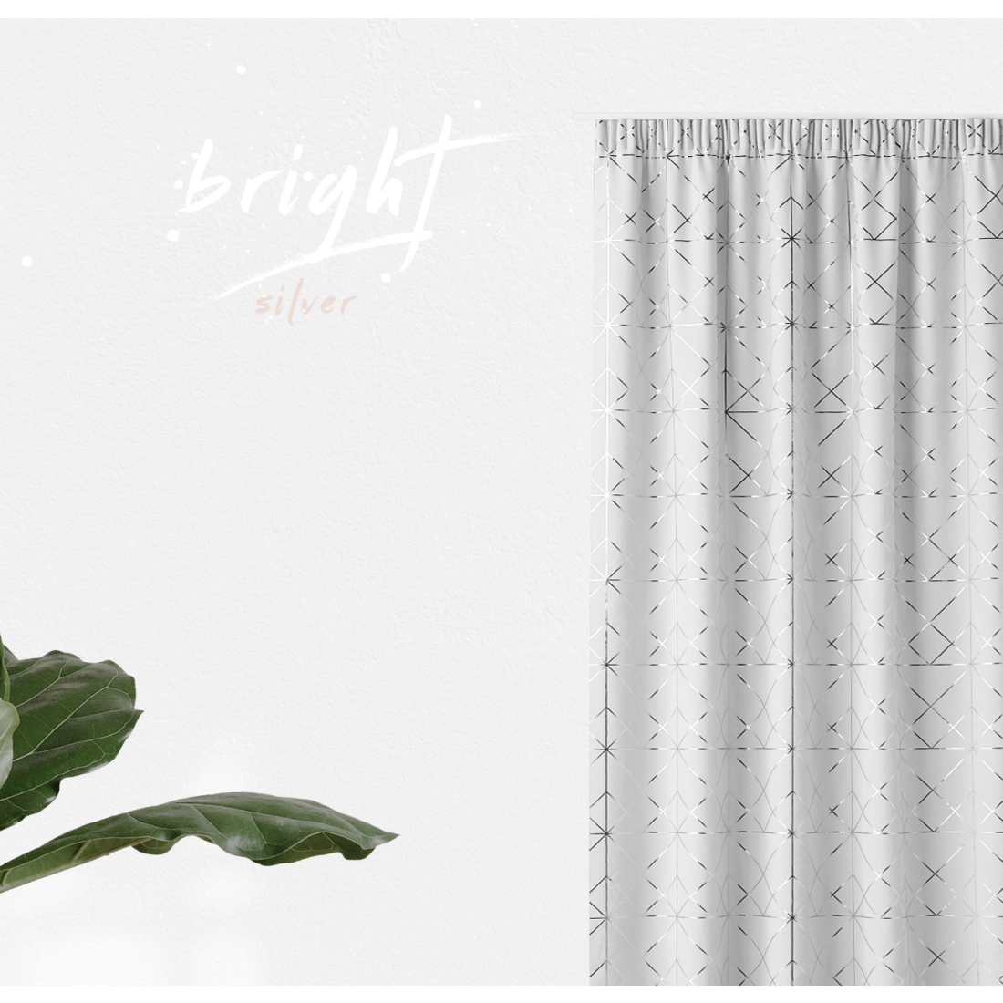 Závěs GLAMMY - bílý 140x250 cm