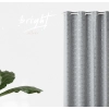 Závěs GLAMMY - šedý 140x250 cm - uchycení dekorační kolečka