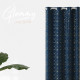 Závěs GLAMMY - tmavě modrý 140x250 cm - uchycení dekorační kolečka