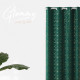Záves GLAMMY - zelený 140x250 cm - uchytenie dekoračné kolieska