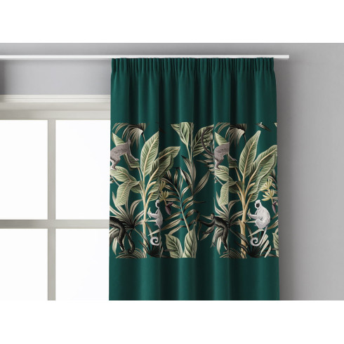 Záves Harmony Jungle Life 140x250 cm - uchytenie riasiaca páska Záves Harmony Jungle Life 140x250 cm - uchytenie riasiaca páska