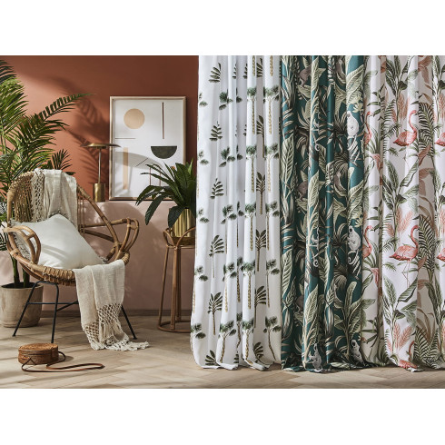 Záves Harmony Jungle Life 140x250 cm - uchytenie riasiaca páska Záves Harmony Jungle Life 140x250 cm - uchytenie riasiaca páska