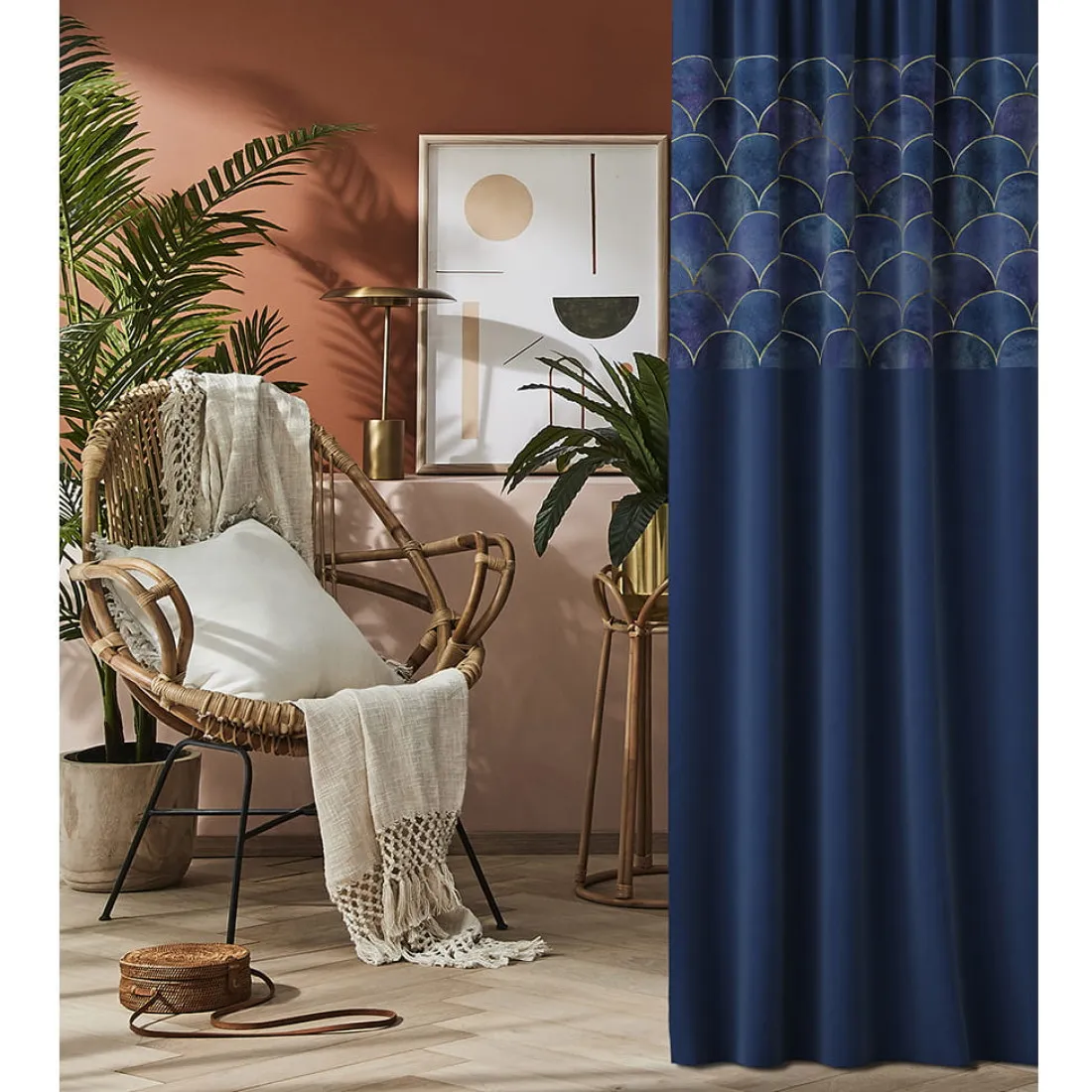 Závěs Harmony Malmo 140x250 cm - uchycení dekorační kolečka