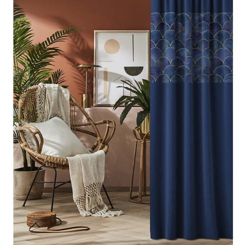 Záves Harmony Malmo 140x250 cm - uchytenie dekoračné kolieska Záves Harmony Malmo 140x250 cm - uchytenie dekoračné kolieska