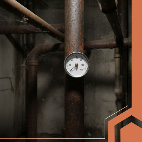 Bimetalový trubicový teploměr 0–120 °C s klipem