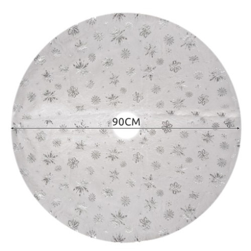 Dekorační koberec pod vánoční stromek - sněhové vločky 90 cm