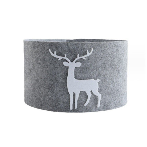 Dekoratívny obal na vianočný stromček - šedý