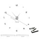 Dizajnové 3D nalepovacie hodiny 130 cm - strieborné