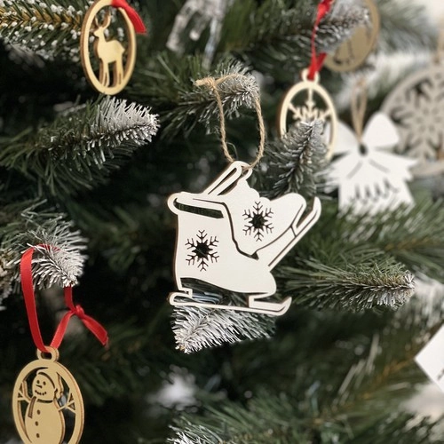 Drevené vianočné ozdoby na stromček 20 ks