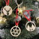 Drevené vianočné ozdoby na stromček 36 ks