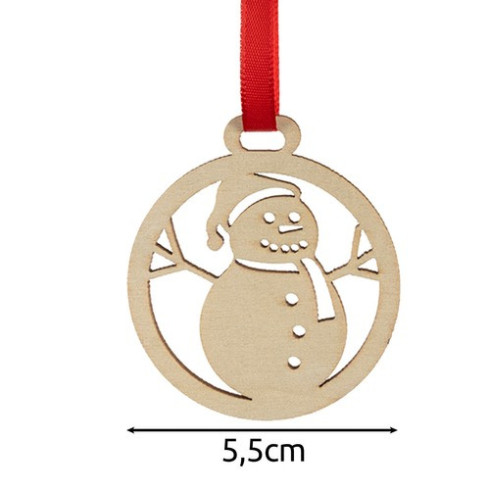 Drevené vianočné ozdoby na stromček 36 ks