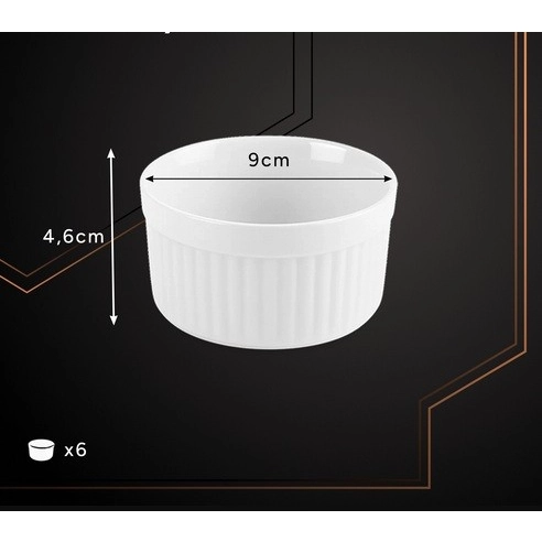 Keramické misky na zapékání, 6 ks