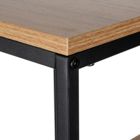 Kovový 3-úrovňový stojan na kvety Loft 67 cm, čierny