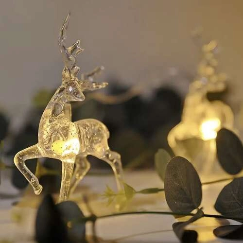 LED vánoční girlanda Sobíci, teplá bílá