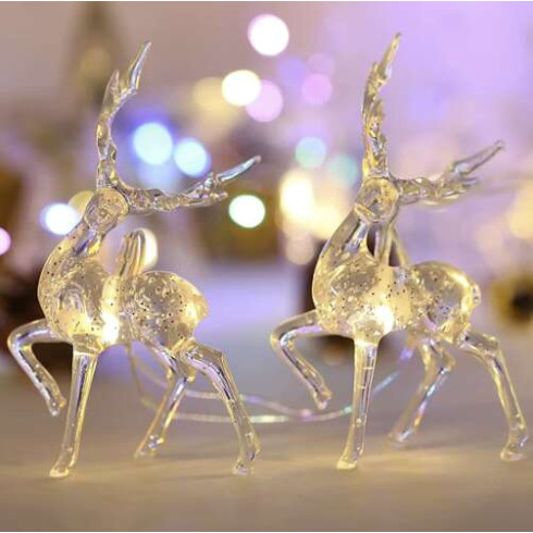 LED vianočná girlanda Soby, teplá biela