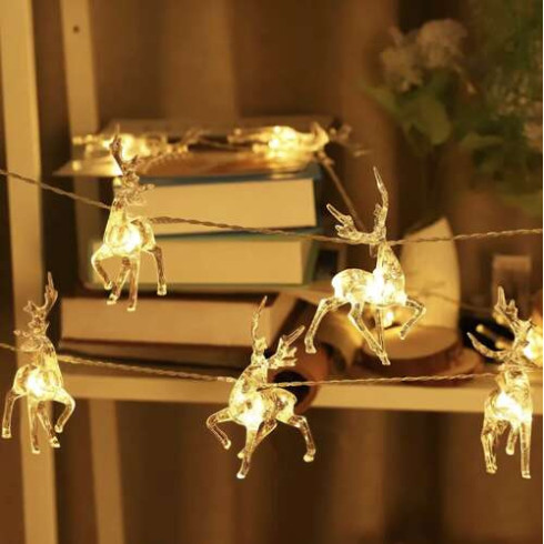 LED vianočná girlanda Soby, teplá biela